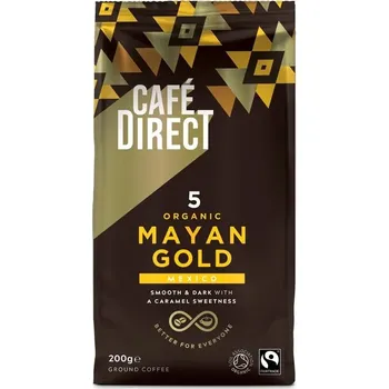 Káva Cafédirect BIO Mayan Gold Mexiko SCA 82, mletá, 200g