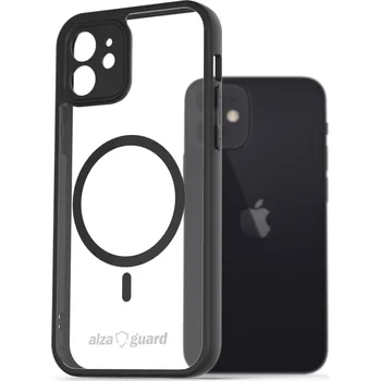 Pouzdro na mobilní telefon AlzaGuard Clear TPU Case Compatible with Magsafe pro iPhone 12 černé