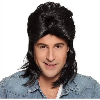 Karnevalová paruka Boland Pánská paruka černá retro