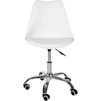 Otočná židle RHEA - bílá / chrom