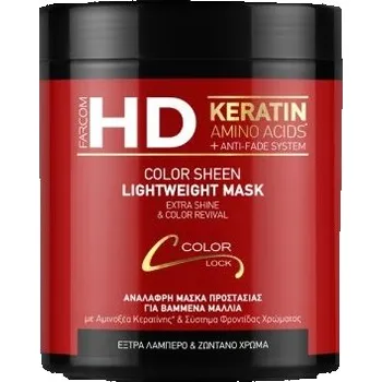Vlasová regenerace Farcom HD lehká maska na vlasy color sheen 1000 ml