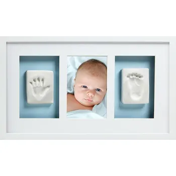 Dekorace do dětského pokoje Pearhead Trojrámeček na otisk nástěnný, bílý