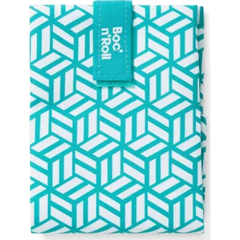 Svačinový box Roll´eat Boc'n'Roll obal na svačinu - Tiles Green