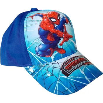 Pokrývka hlavy Spiderman v akci s potiskem - dětská kšiltovka vel. M