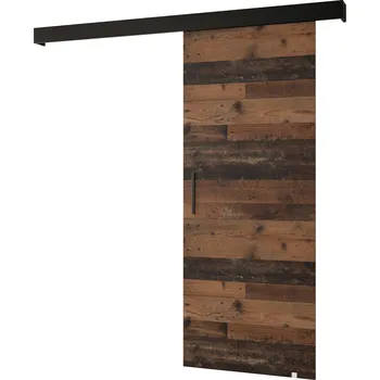 Interiérové dveře MOB 90 cm Sharlene I (dřevo old style + černá matná + černá)