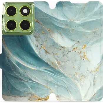 Mobiwear Flip pouzdro pro Motorola Moto G06 power zelenkavý mramor