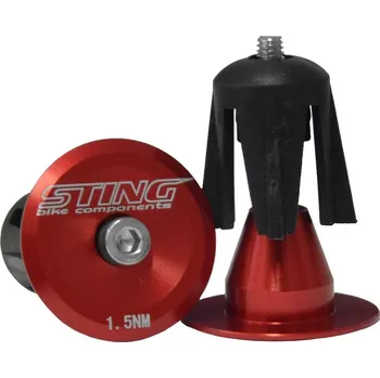 Řídítka Zátka řidítek ST-PLUG02 červené