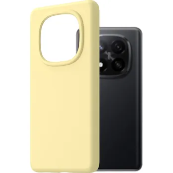 Pouzdro na mobilní telefon AlzaGuard Premium Silicone Case pro Xiaomi Redmi Note 14 Pro+ žlutý