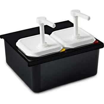 ARAVEN stojan na tři dávkovače GN 1/9, černý