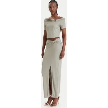 Dámská halenka Guess Halenka W6GP12 K2935 Khaki Regular Fit XXL
