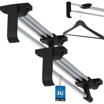 Věšák Výsuvný věšák do skříně 250 mm - 2 ks. - 245 mm