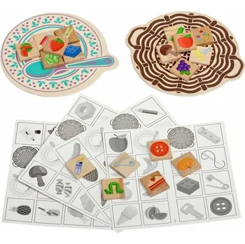 Desková hra Lucy & Leo 176 „Jedlý - nejedlý“ - sada 56 dílů s předlohami