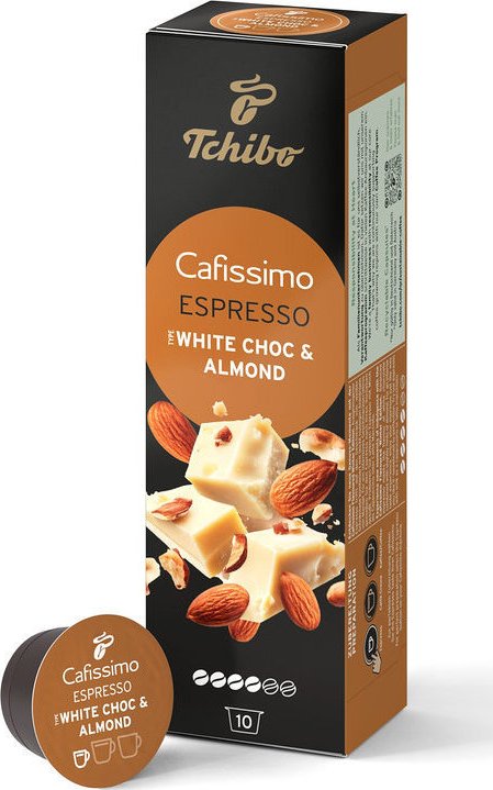 Tchibo Cafissimo Espresso bílá čokoláda & mandle 10 ks