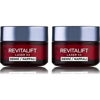 Pleťová kosmetika L'ORÉAL PARIS Revitalift Laser X3 Day Cream 2 × 50 ml