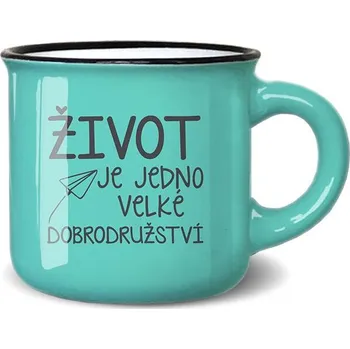 Nekupto Mini hrneček na kávu Život je jedno velké dobrodružství