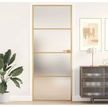 Interiérové dveře Interiérové dveře úzké 153659 83/201,5/3,5 zlaté/matné sklo