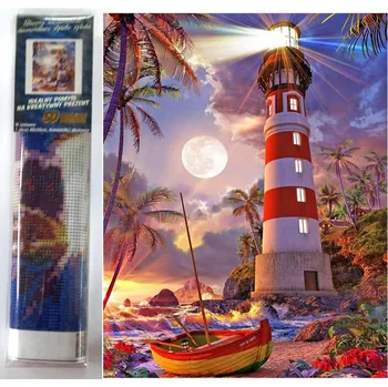 Diamantové malování Norimpex Maják 30 × 40 cm