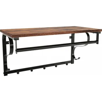 police DOCHTMANN Police s posuvnými háčky a konzolí 60 × 30 cm