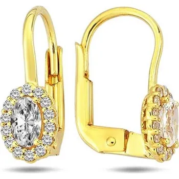 Náušnice DIANTE Zlaté náušnice s bílým kamenem 59642351 (Au 585/1000, 2,07 g)