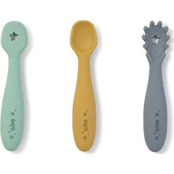 Příbor Saro Baby Sada učících lžiček Mist Blue