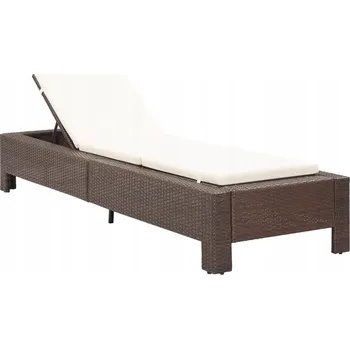 Zahradní lehátko Lehátko VidaXL Brown Technorattan