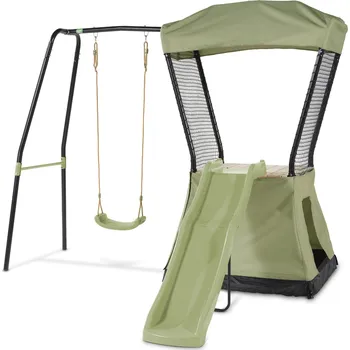 Dětské hřiště EXIT TOYS Herní věž Exit Ivy se skluzavkou a houpačkou