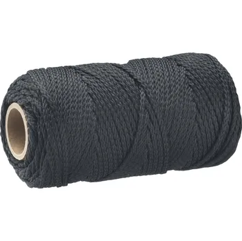 Železářství CONNEX PP pletená šňůra 8pramenná, 1,7 mm × 100 m, černá