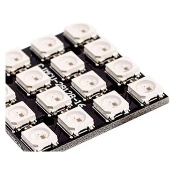 Elektronická stavebnice LaskaKit_cz 4x4 inteligentní RGB LED NeoPixel čtverec, WS2812, 5050, 5V