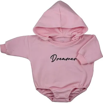 Kojenecké teplákové body baggy s kapucí Koala Dreamer růžová 74 (6-9m)