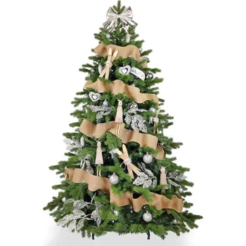 LAALU Vánoční stromek zdobený - SEVERSKÁ ZIMA, 136 ks ozdob, 270 cm