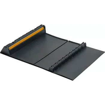 Rohožka Černý gumový parkovací protiskluzový doraz FLOMA WS51 - délka 60 cm, šířka 40 cm, výška 7 cm - 62621421