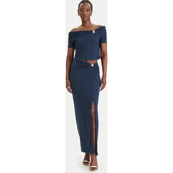 Dámská halenka Guess Halenka W6GP12 K2935 Tmavomodrá Regular Fit S