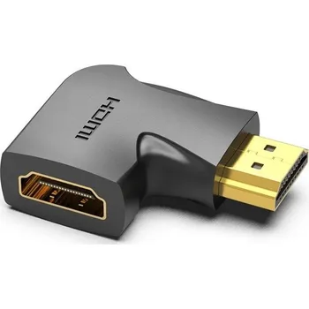 Datové redukce Vention HDMI 90 Degree Male to Female Vertical Flat Adapter Black