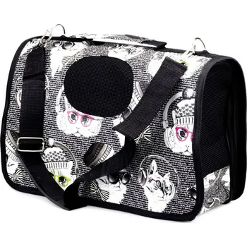 Taška pro psa a kočku Coriolis animALL taška Cat heads S 34 × 18 × 24 cm