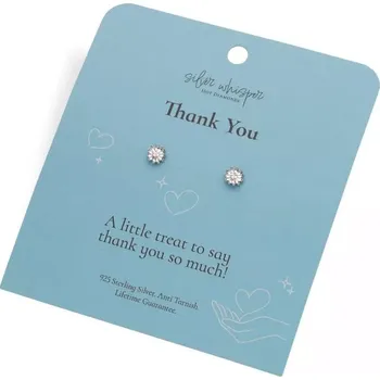 Náušnice HOT DIAMONDS Silver Whisper SWE012 (Ag 925/1000; 0,69 g)