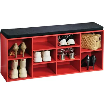 Botník Kesper Botník s lavicí červený 103,5 × 48 × 29,5 cm