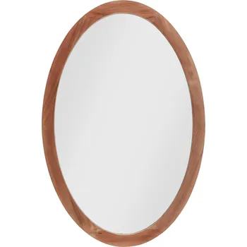 Zrcadlo Fanni K Oválné zrcadlo v dřevěném rámu Runo, 40 × 60 cm