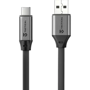 Datový kabel Tactical Fat Man 2.0 Cable USB-A/USB-C 1m Grey