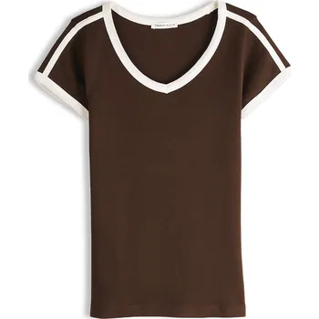 GATE Bavlněné tričko s kontrastním lemem 40 226-0424/289