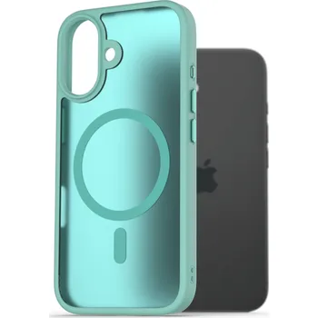Pouzdro na mobilní telefon AlzaGuard Matte Case Compatible with Magsafe pro iPhone 16 modrozelený