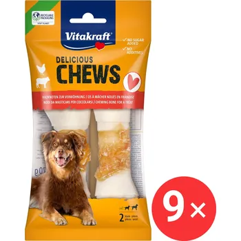 Vitakraft CHEWS delicious, žvýkací kost uzel s kuřecím masem, M 9 × 2 ks