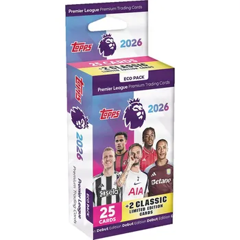 Sběratelská karetní hra Topps Premier League 2026 Eco-pack 