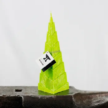 Solná lampa Zelená Pyramida - Bez svícnu