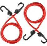 STROXX Gumové upínací popruhy 150 cm červené, set 2 ks