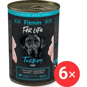 Krmivo pro psa Fitmin For Life Krůtí konzerva pro psy 6 × 400 g