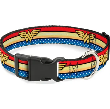 Obojek pro psa Buckle Down Obojek pro psa, velikost M, Wonder Woman