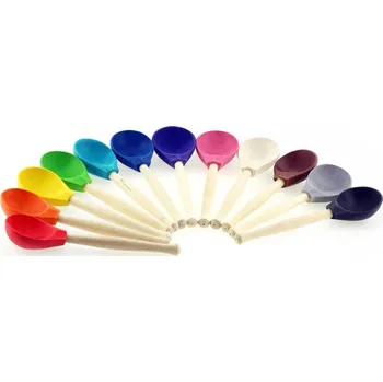 Dětské zboží Ulanik Dřevěná sada "12 Wooden colourful spoons"