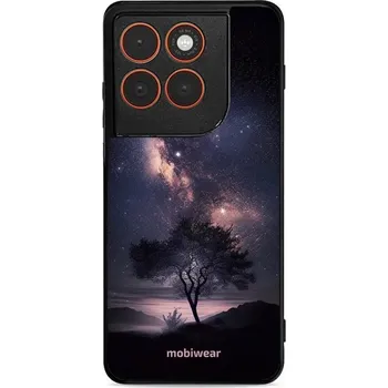 Mobiwear Glossy lesklé pouzdro na Motorola Edge 70 strom s galaxií