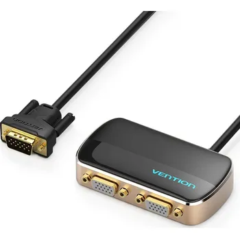 Anténní zesilovač Vention 1 In 2 Out VGA Splitter 1m Black