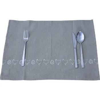 prostírání H&D Prostírání, tisk velikonoce, 35x50 cm, šedá